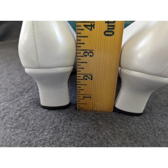 Ros Hommerson Women's Pearl Leather Pump Size 8.5 Heels Shoes Y2K 2003 - Picture 7 of 11